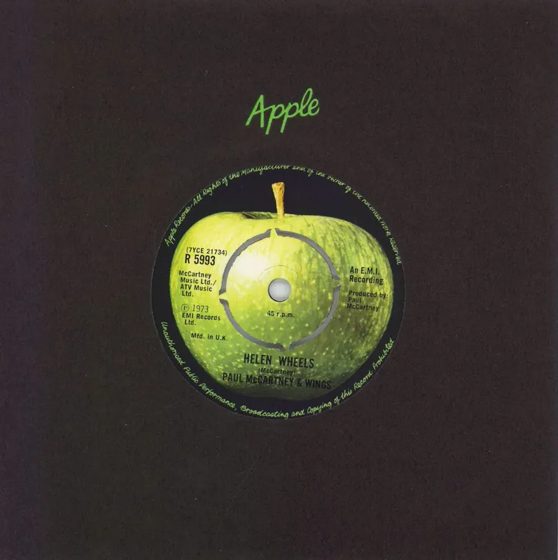 Shop Now Paul McCartney and Wings Helen Wheels - 1st UK 7" vinyl