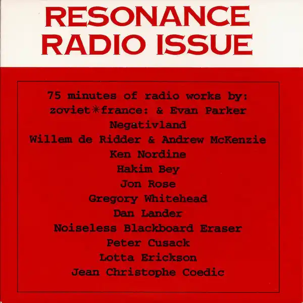 VARIOUS ARTISTS Resonance Radio Issue Vol 5 Number 2 promo CD, like new **see notes** Mega Sale