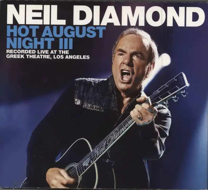Neil Diamond Hot August Night III UK 3-CD set Genuine