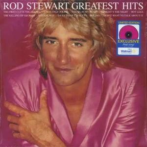 Rod Stewart Greatest Hits - Pink vinyl - Sealed US Vinyl LP Direct From Manufacturer