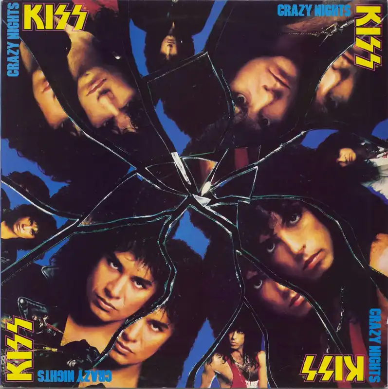 Kiss Crazy Nights + Merchandise insert UK Vinyl LP New Release