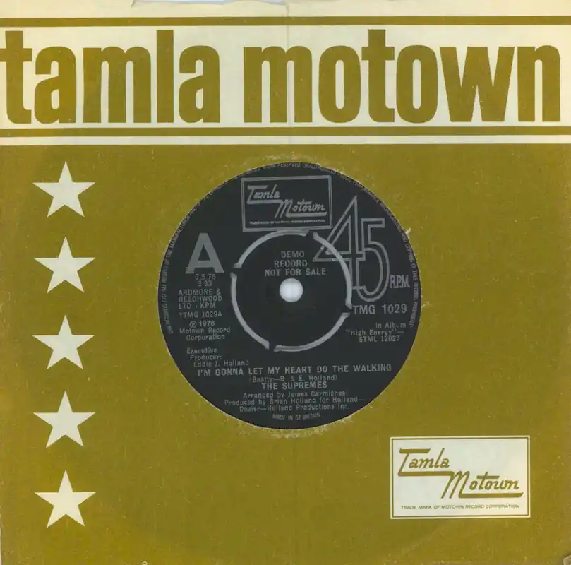 The Supremes I'm Gonna Let My Heart Do The Walking - 'A' label UK Promo 7" vinyl New Release
