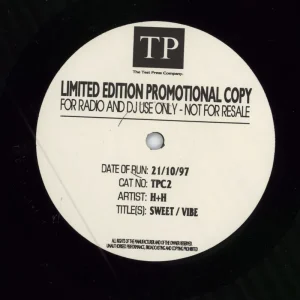 H+H Sweet UK Promo 12" vinyl Seasonal Sale