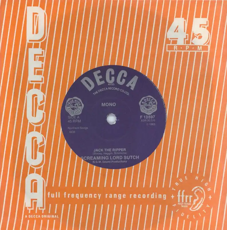 Affordable Lord Sutch Jack The Ripper UK 7" vinyl