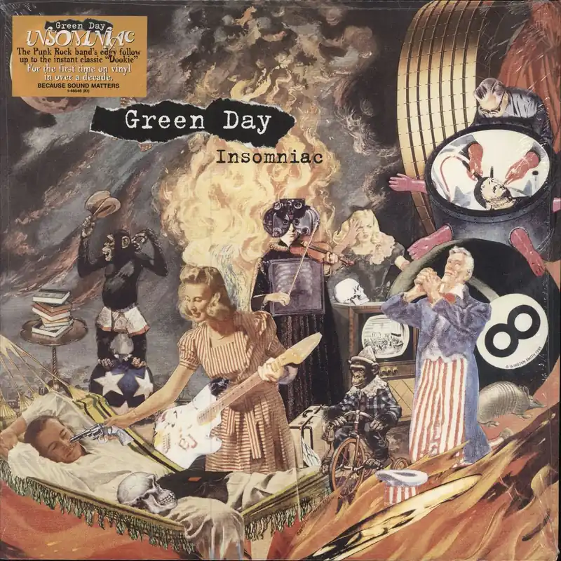 Green Day Insomniac US Vinyl LP Final Sale