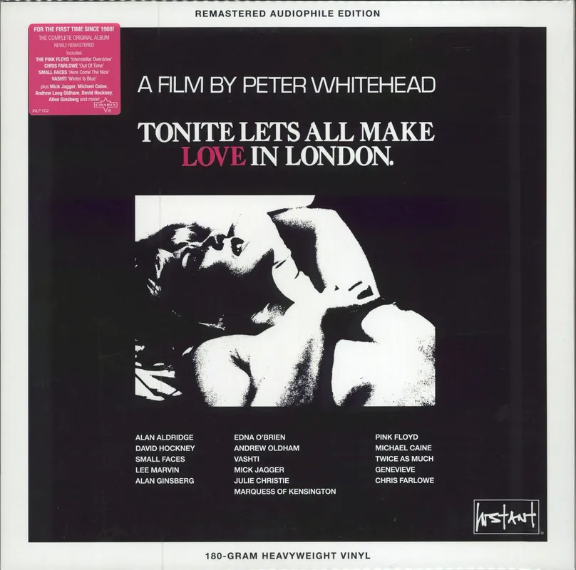 Pink Floyd Tonite Lets All Make Love In London - Pink Vinyl German Vinyl LP Worldwide Shipping