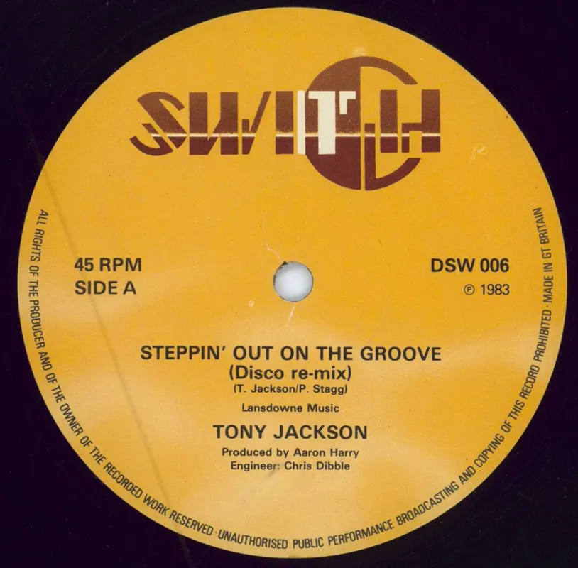 Luxury Tony Jackson Steppin' Out On The Groove UK 12" vinyl