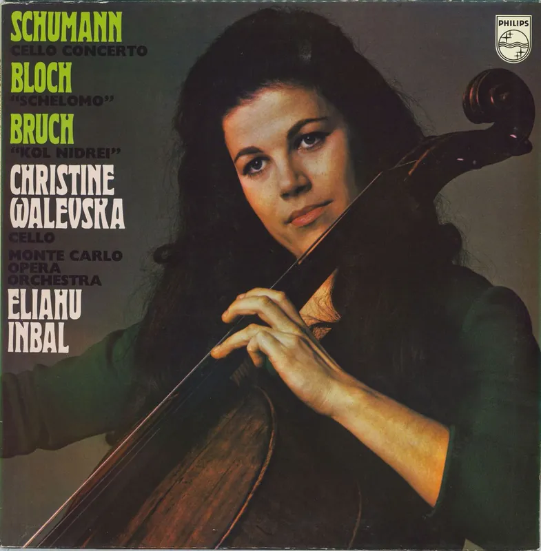Reduced Price Christine Walevska Schumann: Cello Concerto / Bloch: Schelomo / Bruch: Kol Nidrei UK Vinyl LP