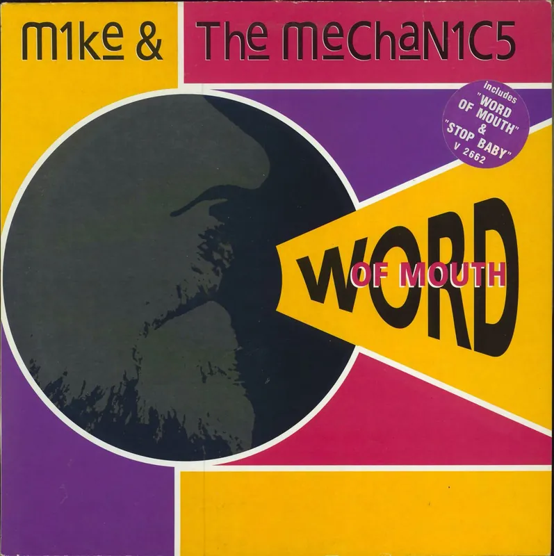 Hassle-Free Returns Mike & The Mechanics Word Of Mouth - Song Hype Stickered Sleeve UK Vinyl LP