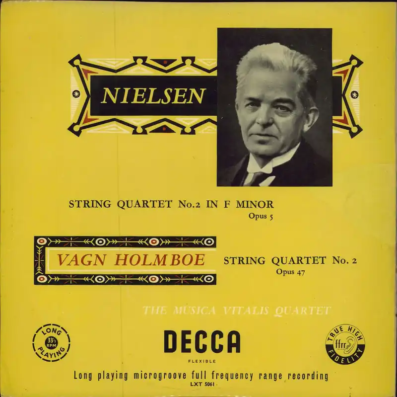 Cheap The Musica-Vitalis Quartet Nielsen: String Quartet No. 2 In F Minor / Holmboe: String Quartet No. 2, Opus 47 UK Vinyl LP