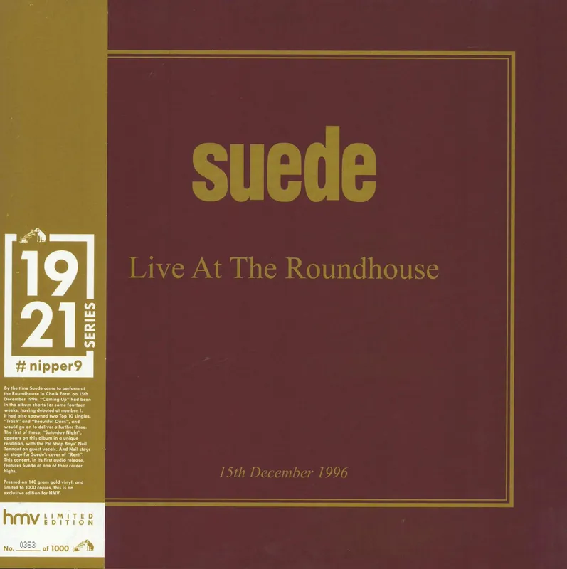 Warranty Included Suede Live At The Roundhouse (15th December 1996) - Gold vinyl UK Vinyl LP