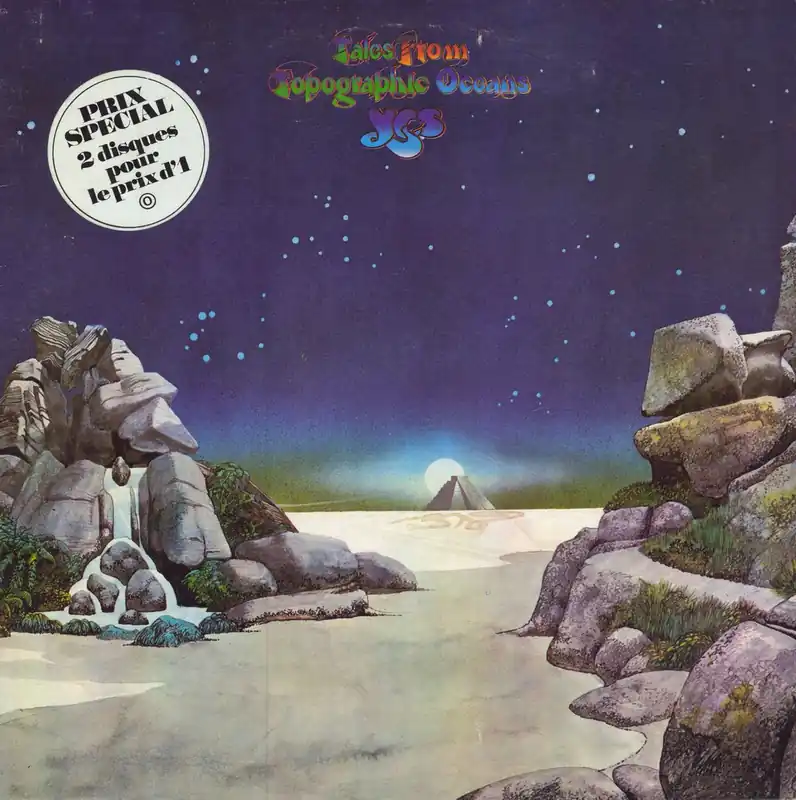 Yes Tales From Topographic Oceans - Hype Sticker French 2-LP vinyl set Factory Price