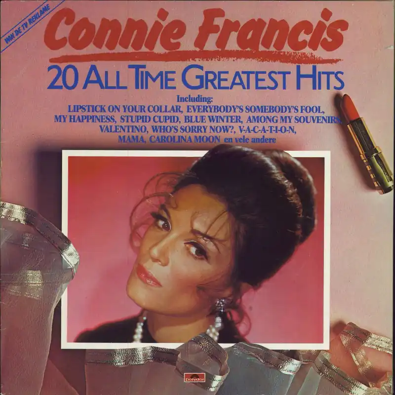 Connie Francis 20 All Time Greatest Hits Dutch Vinyl LP Popular