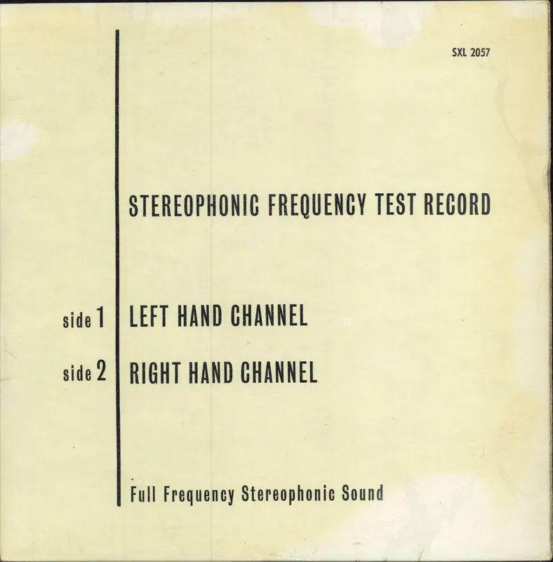Limited Time Various-Educational, Informational & Historical Stereophonic Frequency Test Record UK Vinyl LP