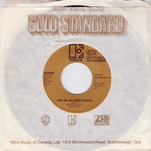 Best Price Queen You're My Best Friend - Tan Label Canadian 7" vinyl