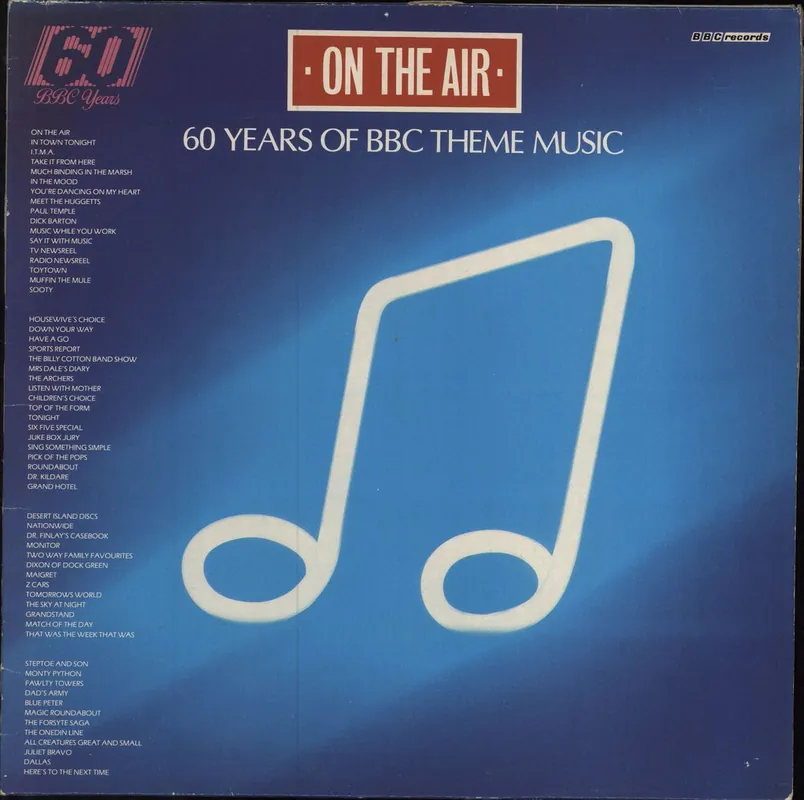Various-Film, Radio, Theatre & TV On The Air, 60 Years Of BBC Theme Music UK 2-LP vinyl set Editor’s Pick