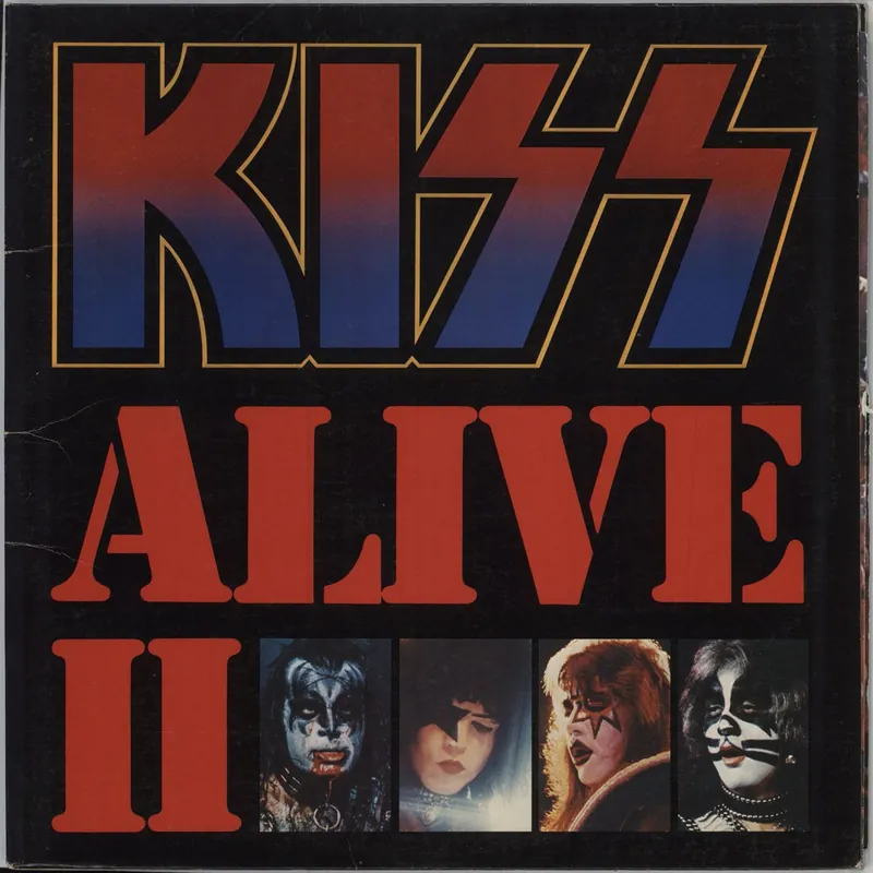Top Pick Kiss Alive II + Booklet & Tattoos US 2-LP vinyl set