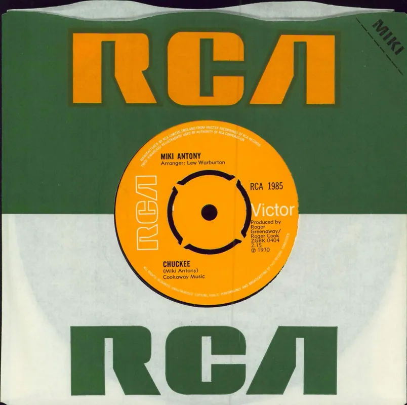 Miki Antony Chuckee + Competition Insert UK 7" vinyl Markdown