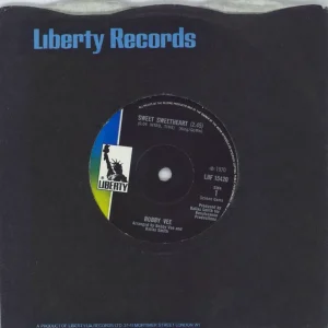 Latest Bobby Vee Sweet Sweetheart UK 7" vinyl