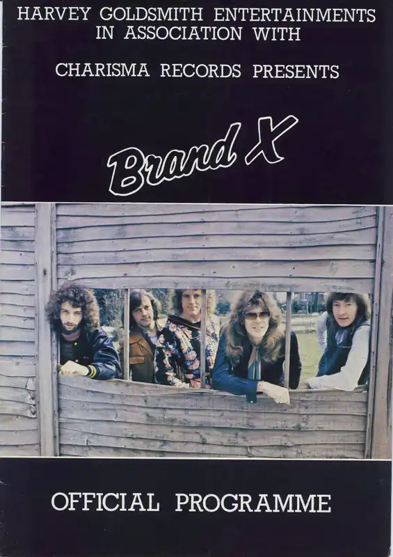 Weekend Sale Brand X Official Programme UK Tour programme