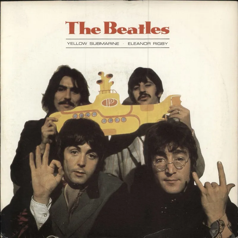 The Beatles Yellow Submarine - Solid + Promo Stickered UK 7" vinyl Brand New