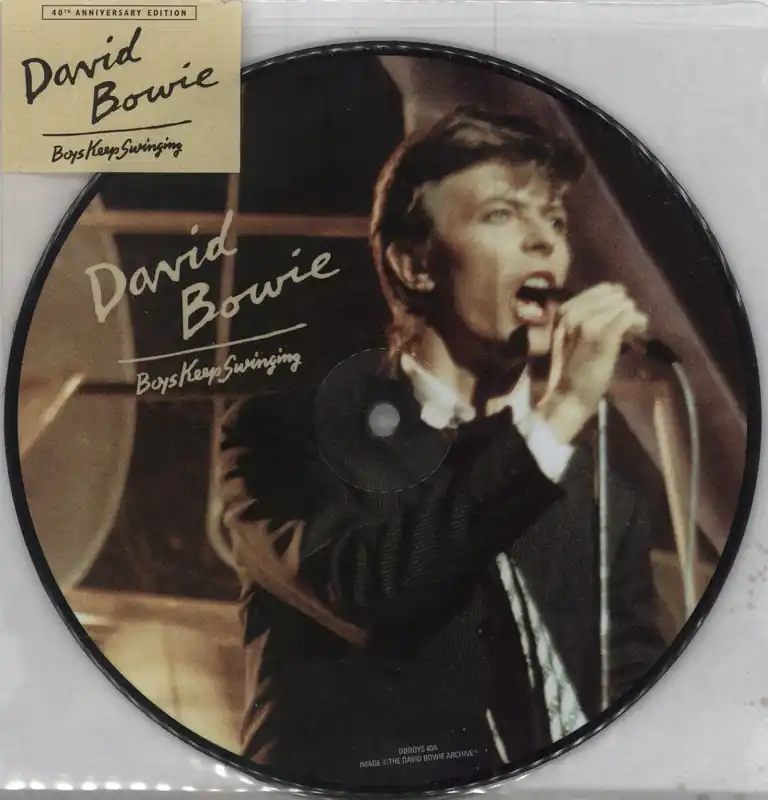 Bargain David Bowie Boys Keep Swinging UK 7" picture disc