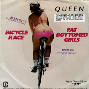 Time-Limited Queen Bicycle Race + Promo Stickered P/S Australian Promo 7" vinyl
