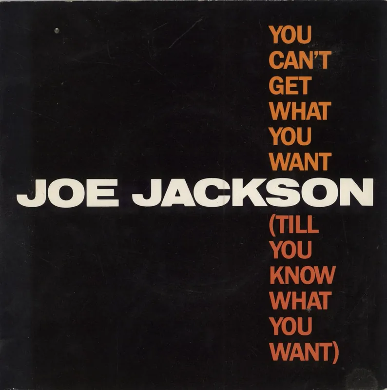Free Shipping Joe Jackson You Can't Get What You Want (Till You Know What You Want) - A Label UK 7" vinyl
