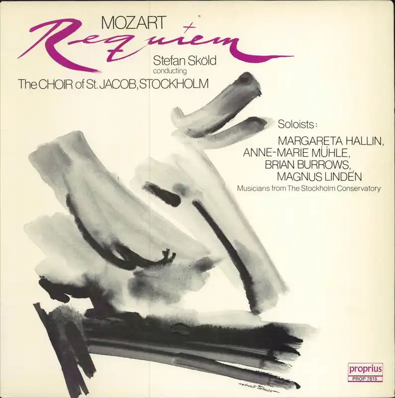 Exclusive Wolfgang Amadeus Mozart Mozart: Requiem Swedish Vinyl LP