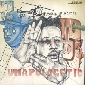Open Mike Eagle Unapologetic Art Rap - Teal Blue Vinyl + Stencil US 2-LP vinyl set Limited Edition