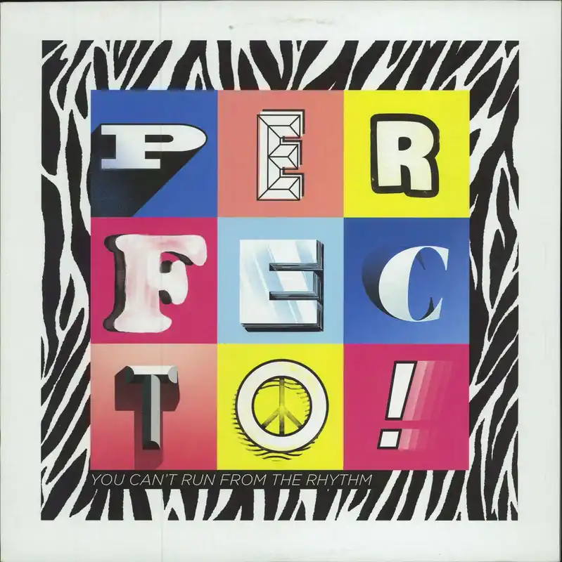 Hot Deal Perfecto You Can't Run From The Rhythm EP - Pink / Yellow Split Vinyl + Numbered UK 12" vinyl