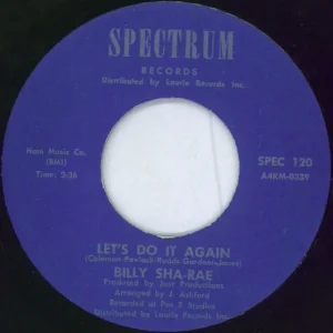 Billy Sha-Rae I'm Gone US 7" vinyl Price Drop