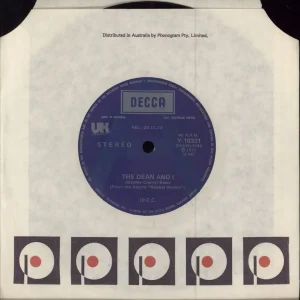 10cc The Dean And I Australian 7" vinyl One Day Deal