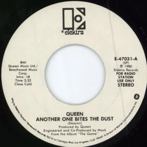 Queen Another One Bites The Dust - SP US Promo 7" vinyl Top Pick