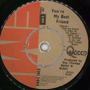 Affordable Queen You're My Best Friend Irish 7" vinyl