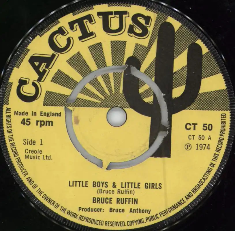 Bruce Ruffin Little Boys & Little Girls / Footsteps UK 7" vinyl Instant Buy