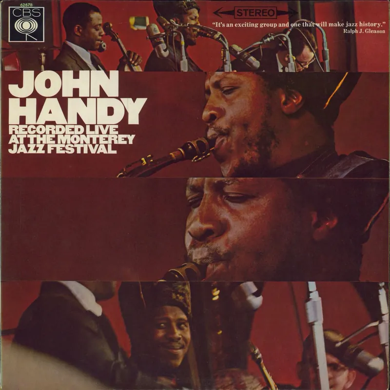 John Handy Recorded Live At The Monterey Jazz Festival UK Vinyl LP Viral
