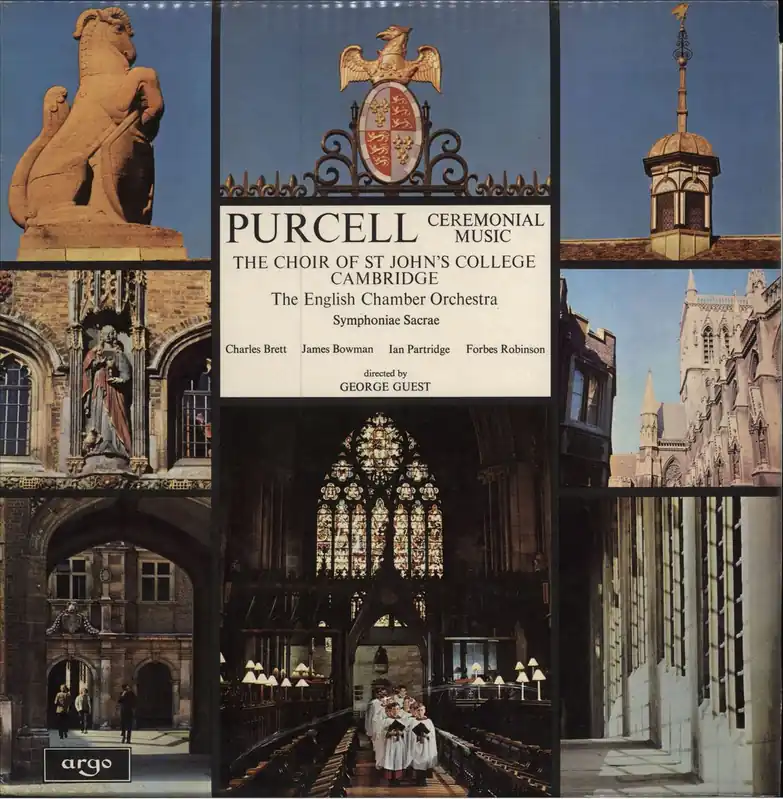 The Choir Of St. John's College, Cambridge Purcell Ceremonial Music UK Vinyl LP Buy Online