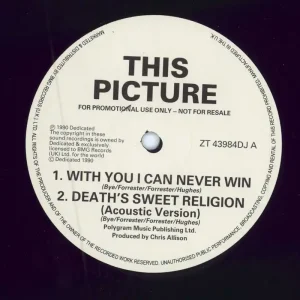This Picture With You I Can Never Win EP UK Promo 12" vinyl Save Now