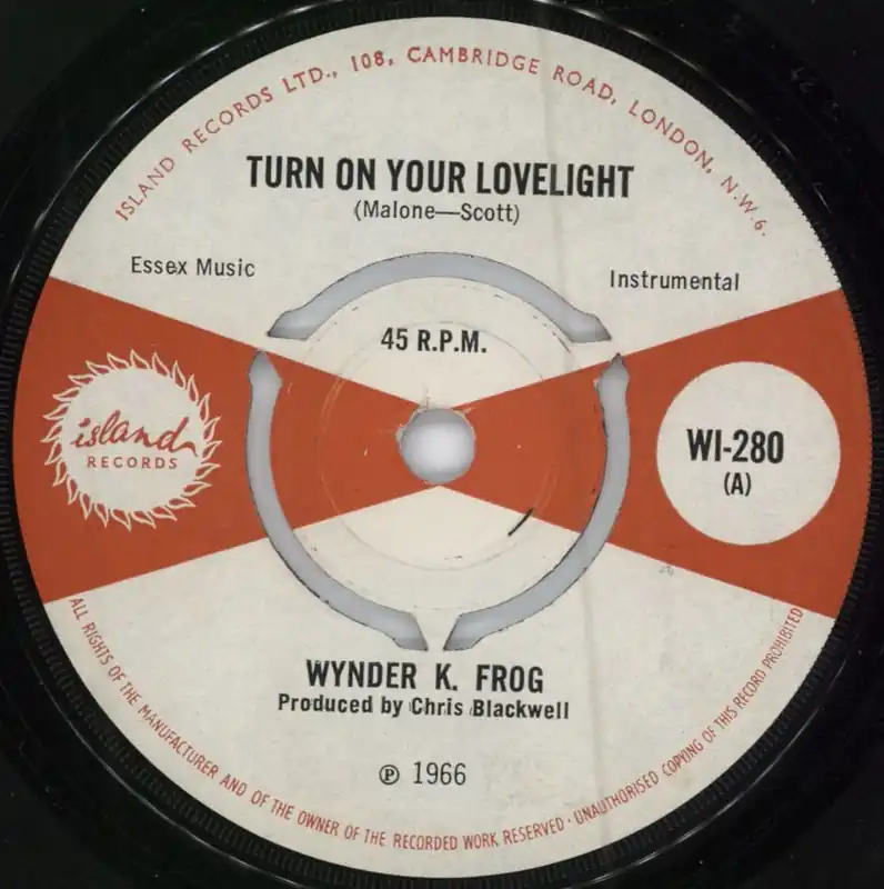 In Demand Wynder K Frog Turn On Your Lovelight UK Promo 7" vinyl