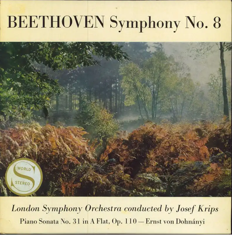 Same Day Shipping Ludwig Van Beethoven Symphony No. 8 / Piano Sonata No. 31 in A Flat, Op.110 UK Vinyl LP