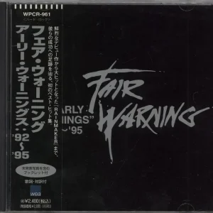 Fair Warning Early Warnings 92~95 Japanese Promo CD album Hot Deal