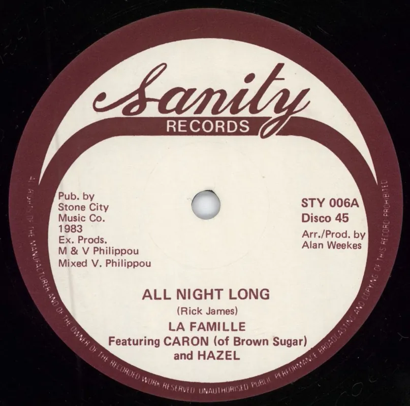 La Famille All Night Long UK 12" vinyl Secure Checkout