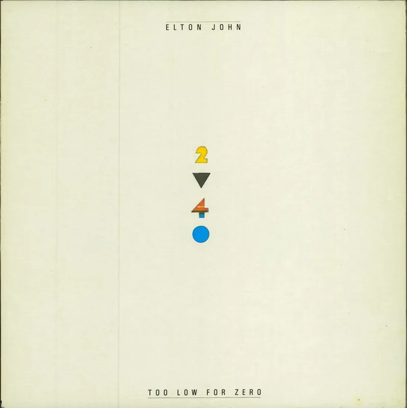 Secure Checkout Elton John Too Low For Zero - 1st UK Vinyl LP