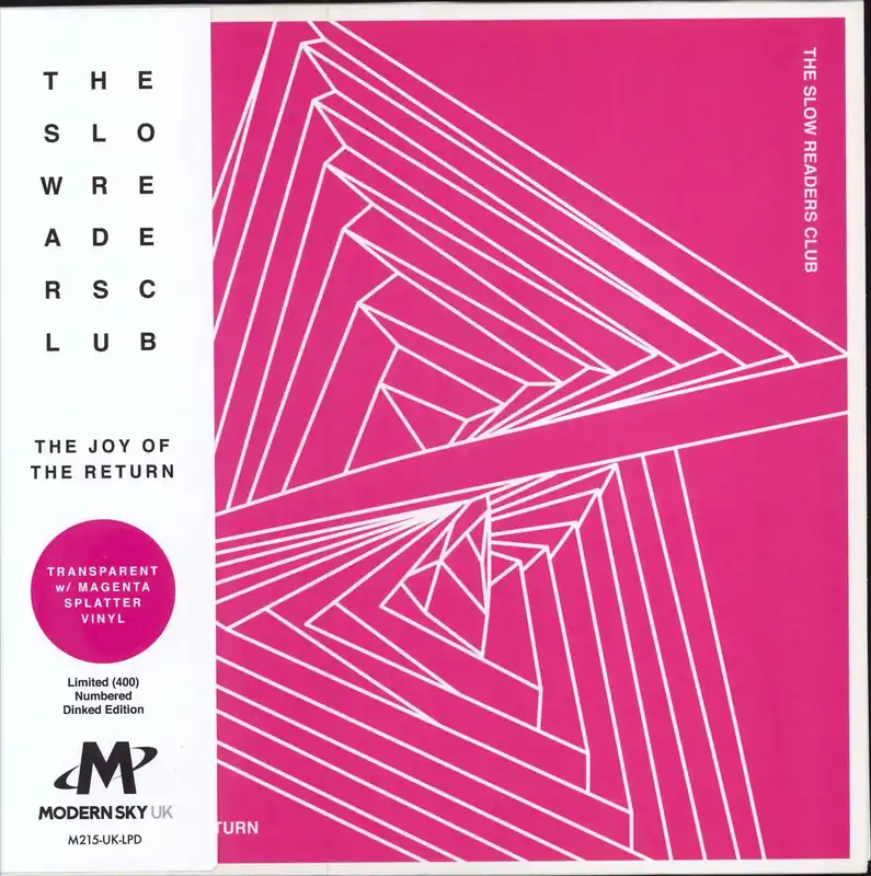 Super Sale The Slow Readers Club The Joy Of The Return - Magenta Splattered Clear Vinyl + Signed Insert UK Vinyl LP