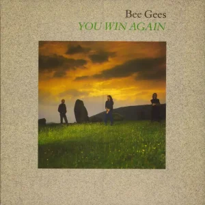 Affordable The Bee Gees You Win Again - P/S - Promo Stickered UK 7" vinyl