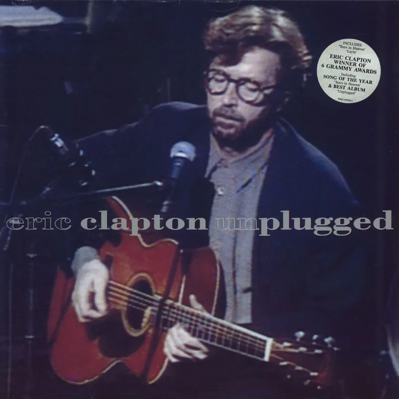 Best Choice Eric Clapton Unplugged + Hype Sticker - VG UK Vinyl LP