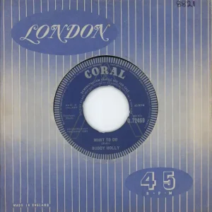 Buddy Holly What To Do - Demo UK 7" vinyl Don’t Miss Out