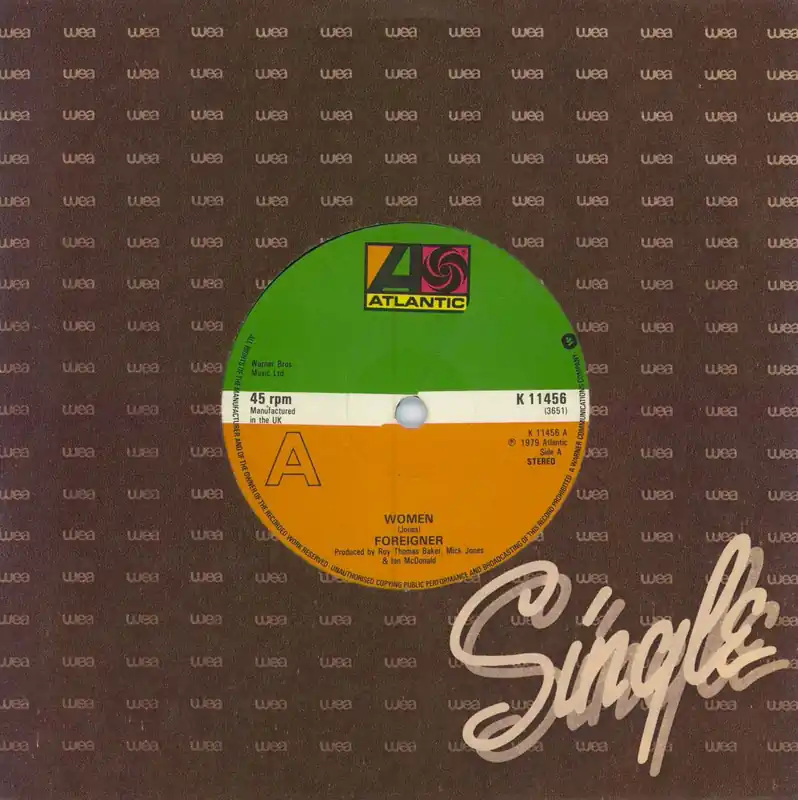 Fresh Stock Foreigner Women UK 7" vinyl