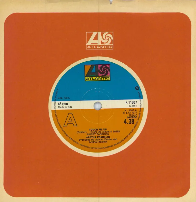 Editor’s Pick Aretha Franklin Touch Me Up UK 7" vinyl